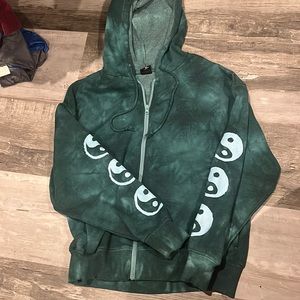 Pacsun green zip up